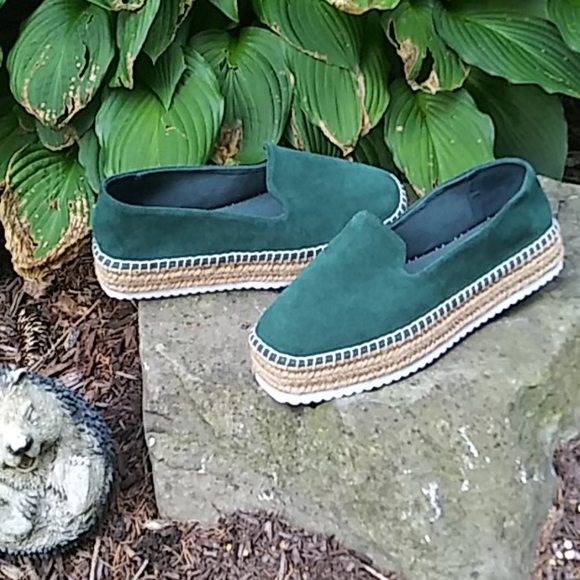 NEW ASOS Jenna Suede Flatform Espadrilles - Picture 4 of 7